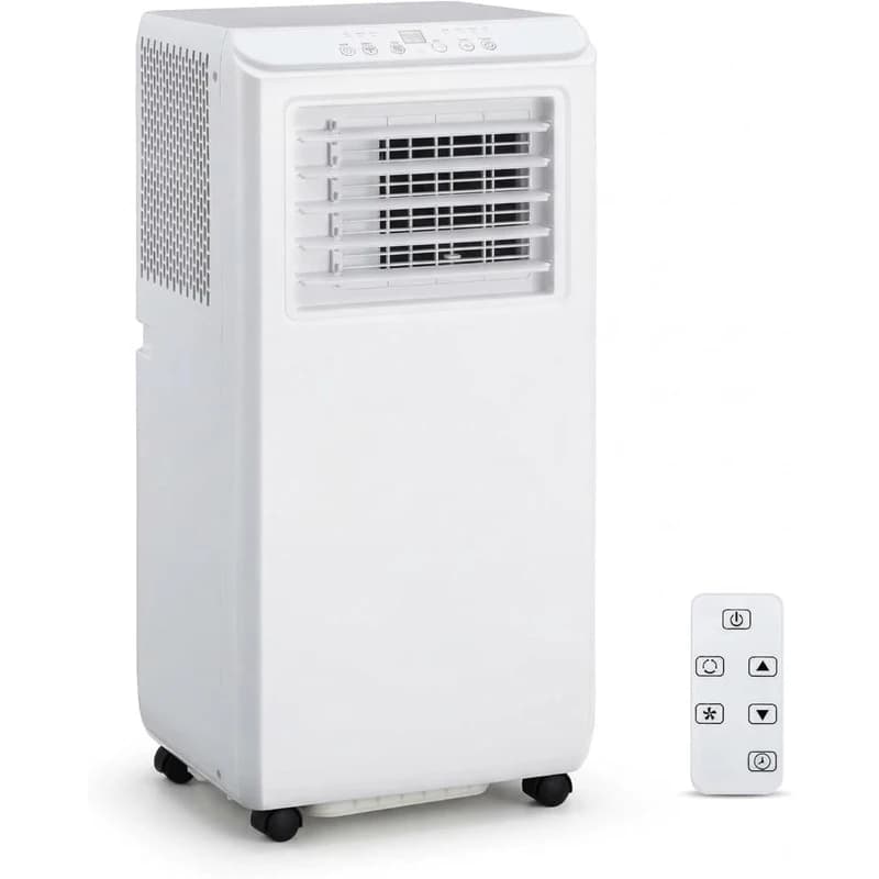 Condizionatore d'aria portatile, unità AC da 8000 BTU, raffredda fino a 350 piedi quadrati, condizionatore d'aria portatile 3 in 1 con ventilatore e deumidificatore