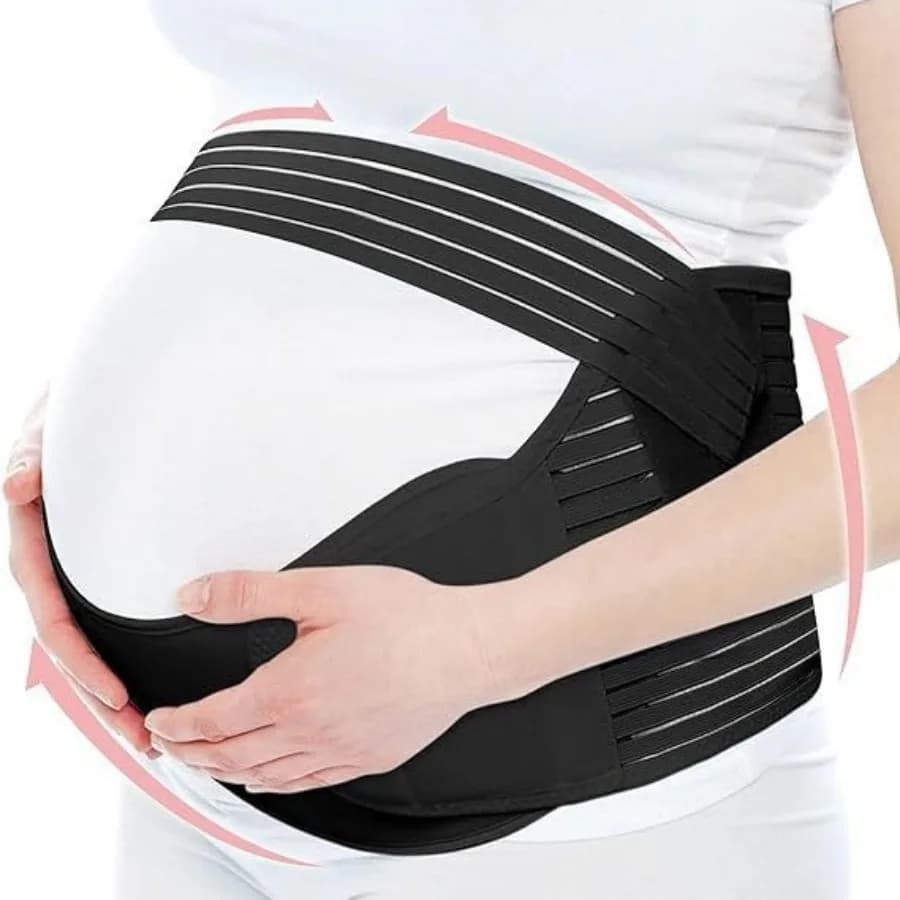 3 in 1 Set Pregnancy Abdomen Support Straps Comfortable Maternity Belt Back Style for Mid Late Pregnancy Belly Support