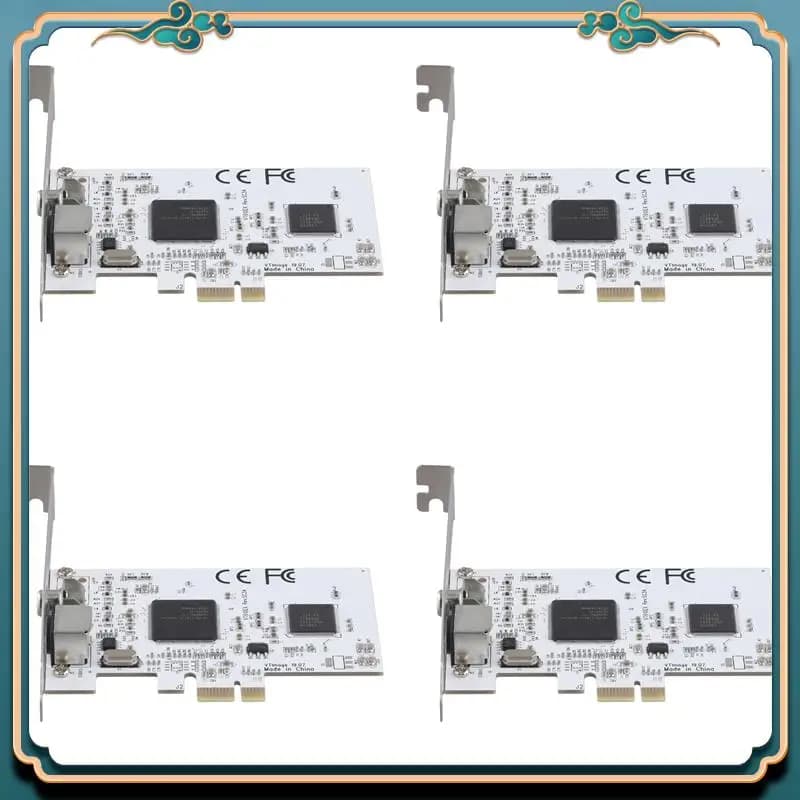 Scheda di espansione PCIE ABJG-4X Scheda di acquisizione video con risoluzione HD 640X480 da PCIE a AV Scheda di acquisizione immagini