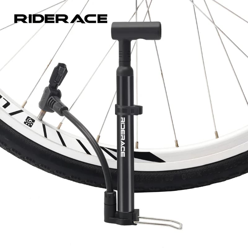 RIDERACE Bicycle Pump Portable Road Cycling Hand Air Pump For Ball Mountain MTB Bike Tire Inflator Schrader Presta Valve
