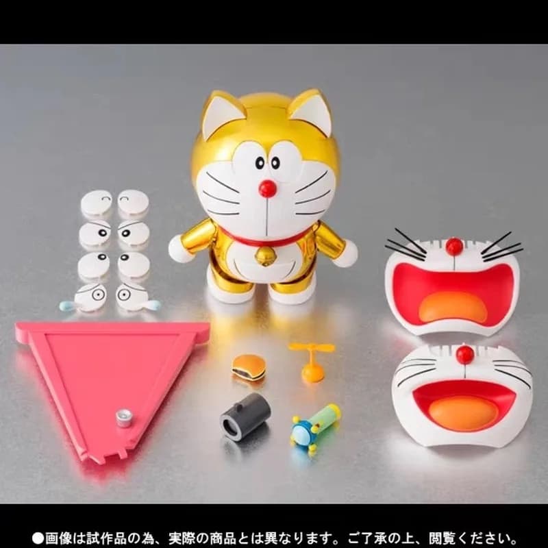 Robot Soul Edizione Limitata Robot Gatto Doraemon Dingdang Gatto Placcato Oro Anime Figura 2112ver Garage Kit Modello Giocattoli Per Bambini Bambola Regalo