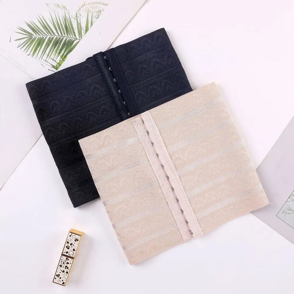 2 Pezzi Corsetto Modellante Ultrasottile per il Controllo della Pancia, Fascia Dimagrante per la Vita, Contenitiva Post-Parto Senza Cuciture