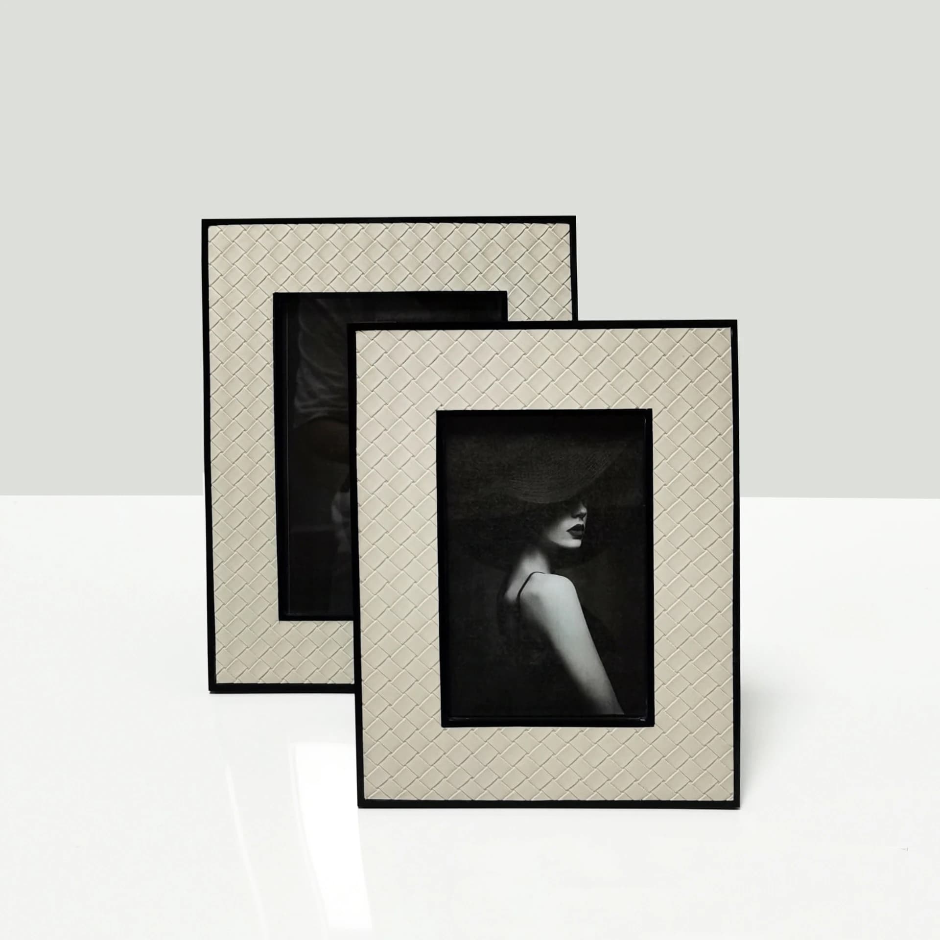 Decorazioni per la casa con cornice in pelle di lusso moderna