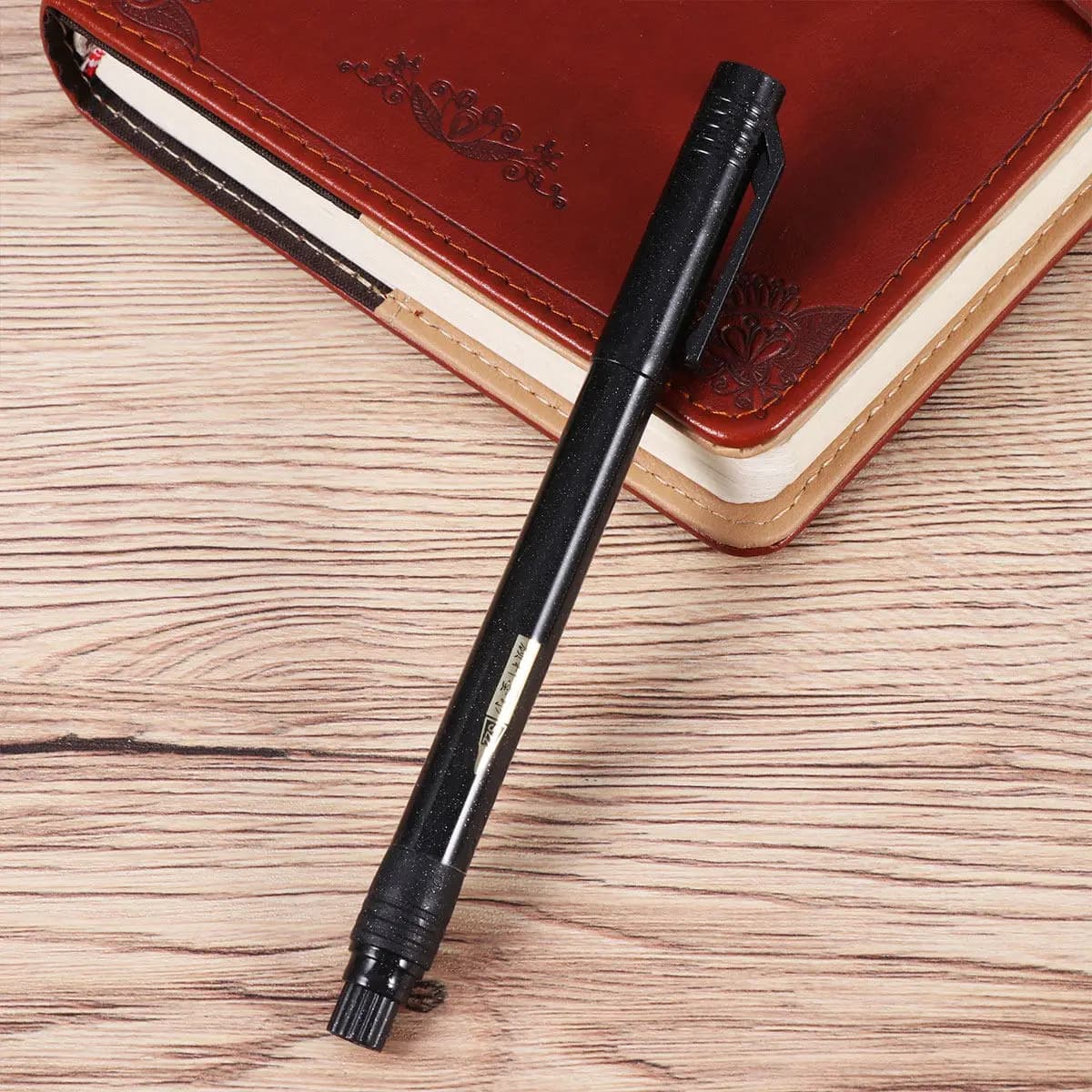 1Set Calligraphy Brush Pen Set Nylon Brush Wood Handle Water-Based Ink Chinese Japanese Writing Drawing