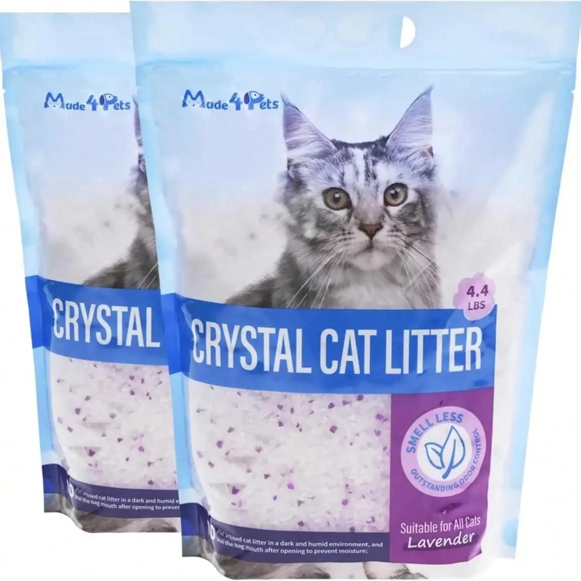 Premium Litter, Clumping & Low Dust Formula Superior Odor Control,Scent,Suitable All Cats, 4.4 Lb Bags - 2 Pack