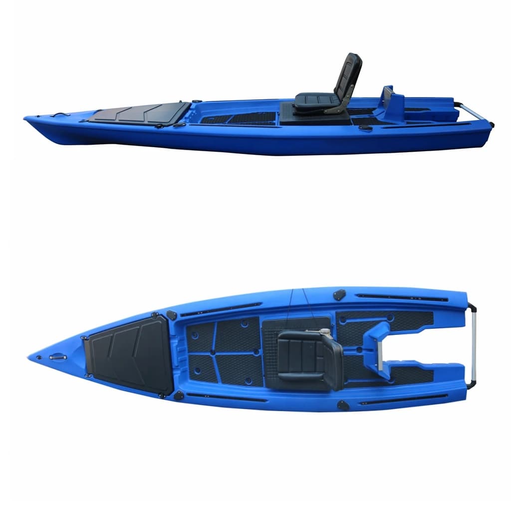 2023 Nuovo Arrivo Vicking Gonfiabile Kayak 13ft Pedale Drive Pesca Kayak con Paddle HDPE o LLDPE Plastica 4m Lunghezza
