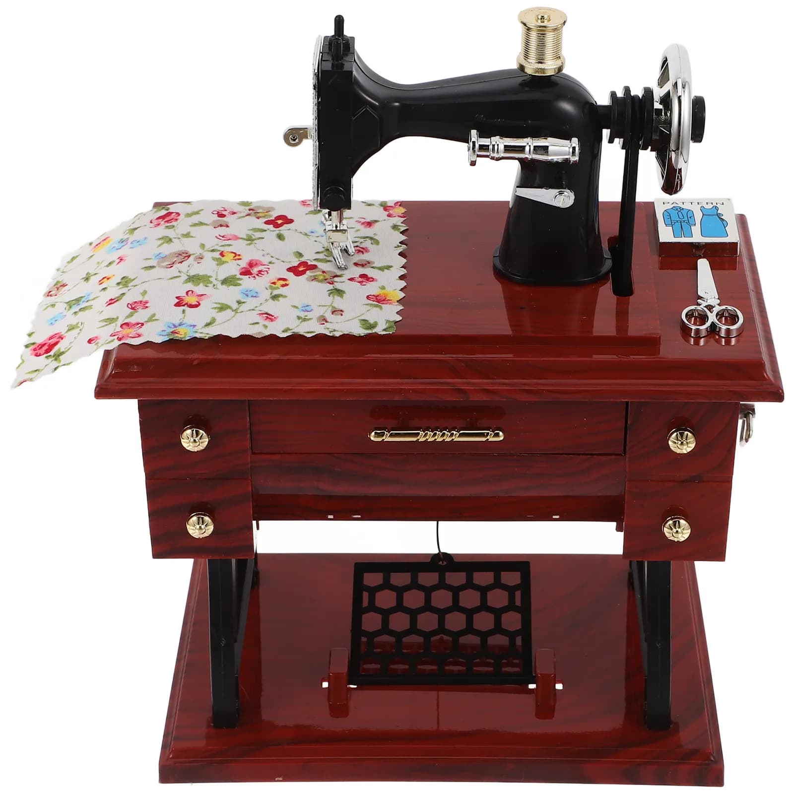 Carillon Vintage a Forma di Macchina da Cucire di Grandi Dimensioni, Ornamento Creativo, Regalo per Compleanno, Natale, Festa della Mamma, San Valentino