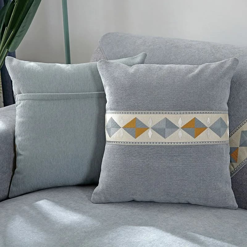 Pillowcase 1PCS Cushion Cover Backrest Decorative Throw Beach Bedroom Car Chair Suitable Chenille 45x45without Insert Minimalist