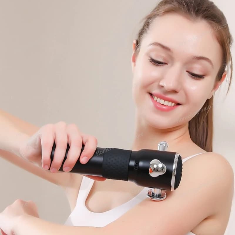 Pistola per fascia ad alta frequenza: dispositivo di rilascio miofasciale e massaggiatore per il rilassamento muscolare, pistola per massaggio, massaggiatore per il corpo