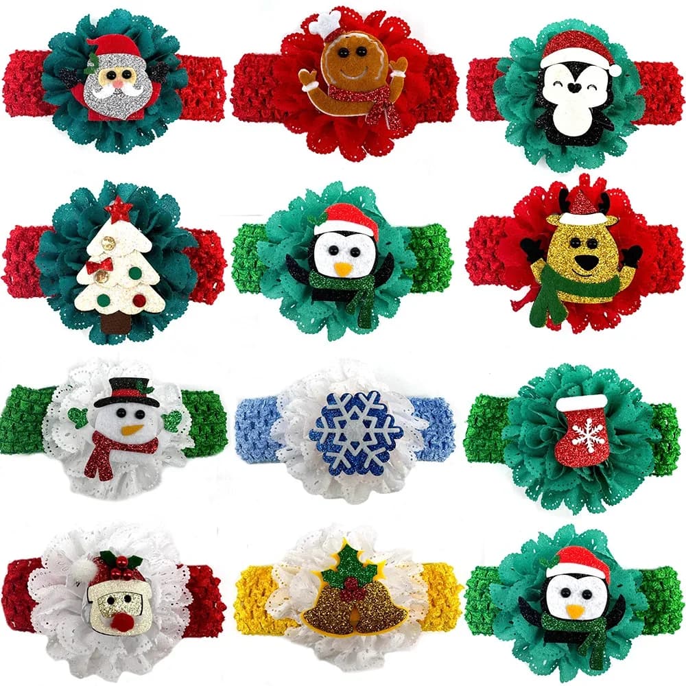30/50pcs Christmas Dog Pet Accessories for Small Middle Large Dogs Bowtie with Elastic Band Pet Dog Bowties Grooming Product