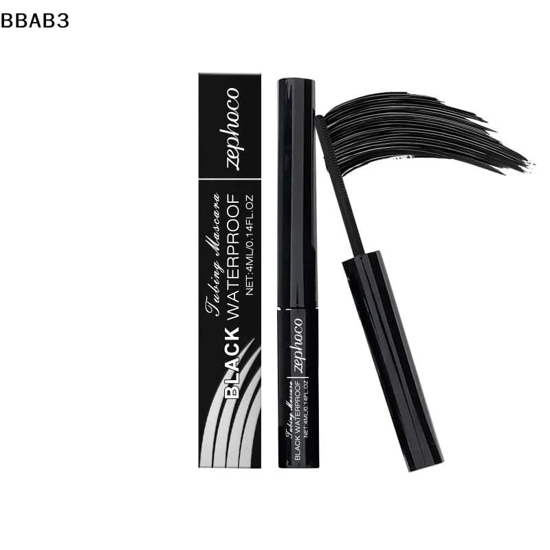 【B】Mascara Nero Impermeabile per Ciglia Incurvate, Asciugatura Rapida, Pennello per Ciglia, Trucco di Bellezza, Cosmetici per Allungare le Ciglia