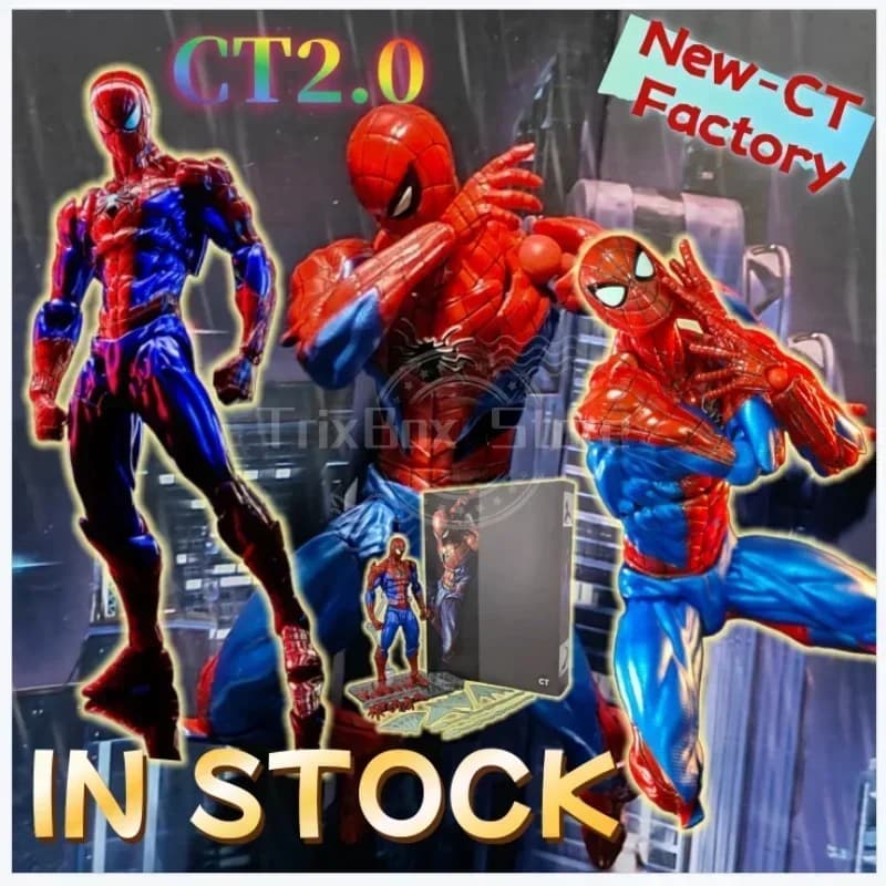 Offerta Speciale: Action Figure Spider-Man 2.0 100% Originale CT Toys, Modello Anime Agent Venom MAFEX, Regalo per Bambini, Disponibile