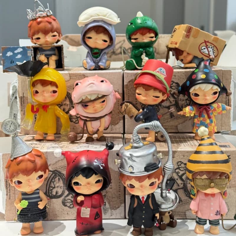 POP MART Hirono Echo Series Blind Box - Busta a Sorpresa con Giocattoli Originali, Bambole, Statuette Anime Carine, Ornamenti, Regalo