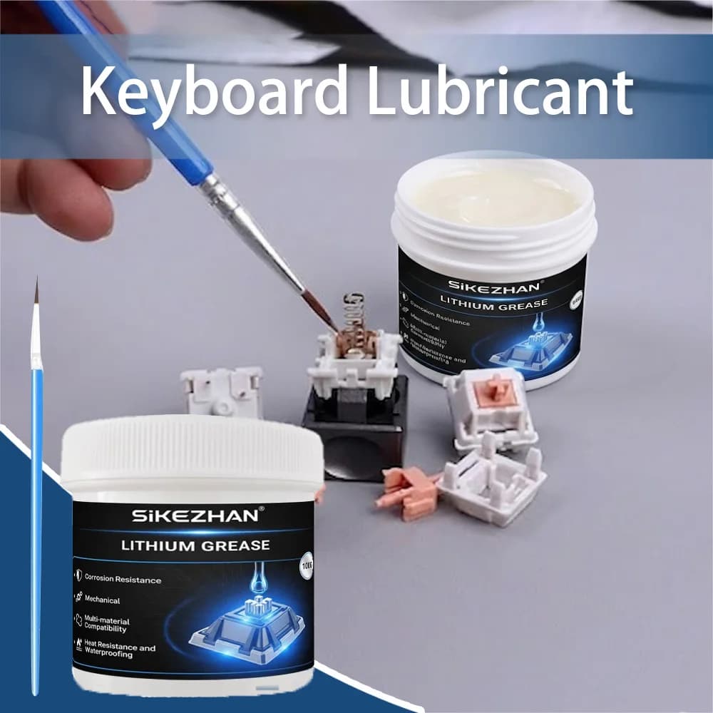 Grasso al litio 100G per tastiere, lubrificante per switch meccanici, stabilizzatori, keycap, modding fai-da-te e manutenzione SIKEZHAN
