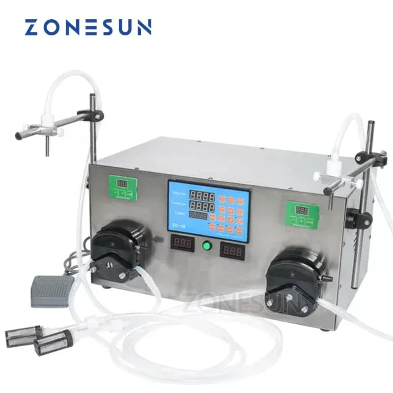 ZONESUN Pompa peristaltica Alimenti Bevande Macchinari Profumo Acqua Succo Olio Essenziale Bottiglia di Liquido Elettrico di Controllo Digitale