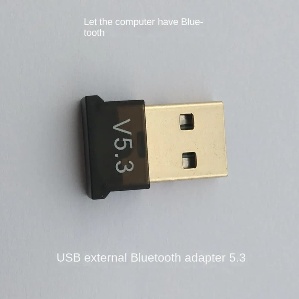 Adattatore USB Bluetooth 5.3 per Laptop, Tablet, Computer, PC, Trasmettitore e Ricevitore, Dongle Bluetooth Wireless 20M