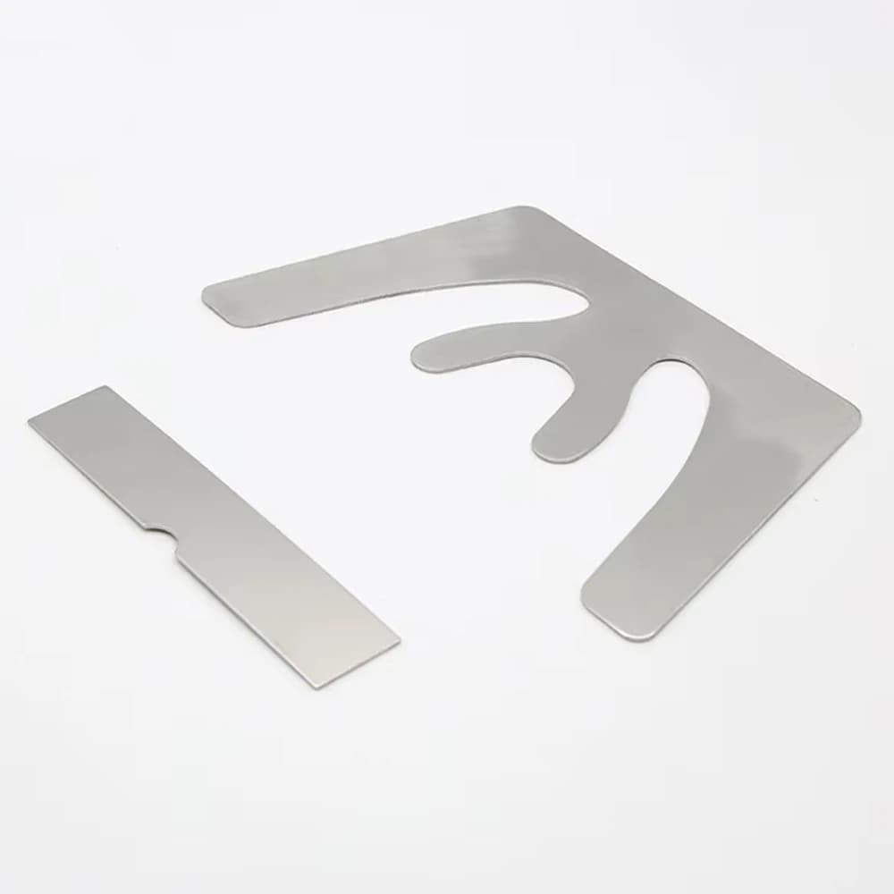 5 set Stainless Steel Dental Orthodontic Occlusal Maxillary Casting Jaw Fox Plane Plate Complete Denture for Teeth Whitening