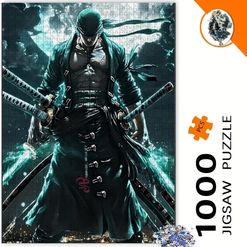 Puzzle da 500/1000 Pezzi Classico Anime Ninja Warrior, Gioco Educativo per Bambini, Regalo per Giochi per Bambini