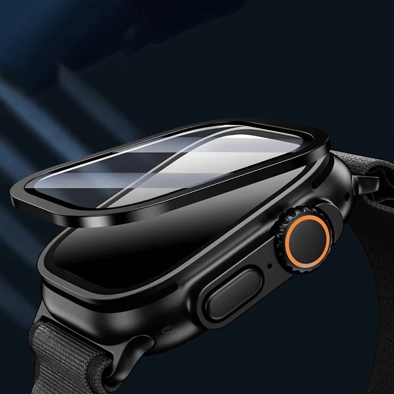 Screen Protector for Apple Watch Ultra 2 1 49mm Tempered Glass Titanium Metal Frame Ultra 2 Accessories
