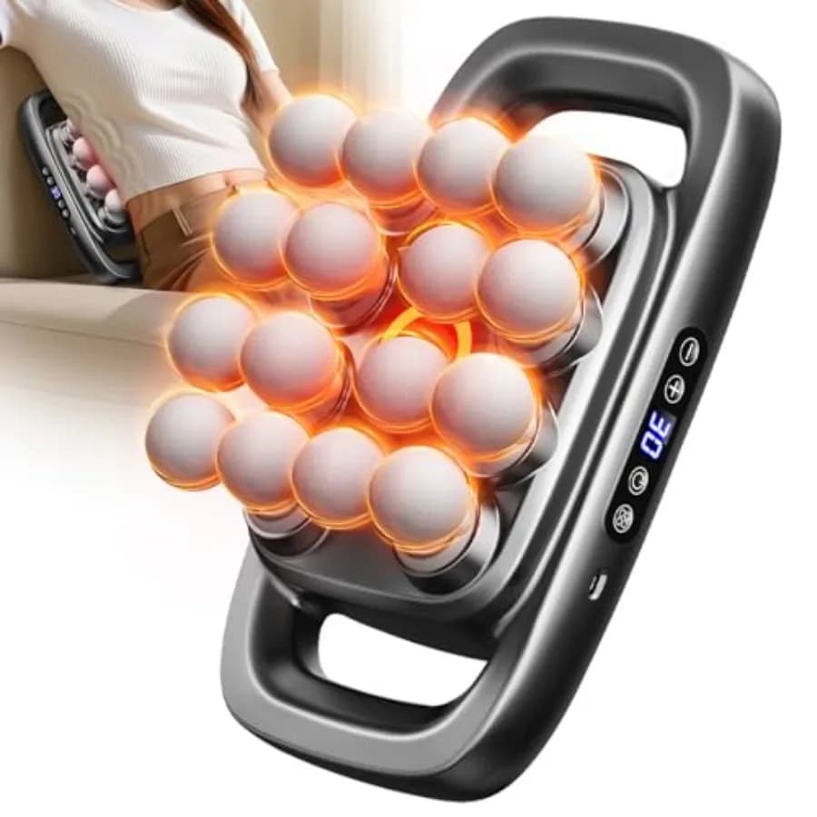 Massage Guns for Textiles Backgrounds, Massage for Column with 16 Heads, Massage Set for 16 Textiles Deep, Back, Spalle and Gambe, Pain Lift