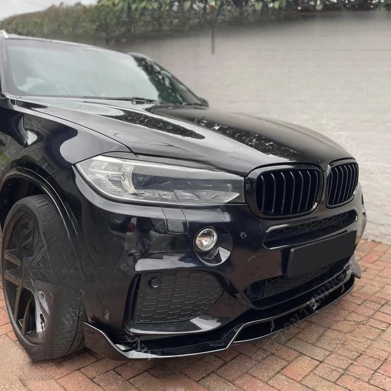 Kit Carrozzeria Migliorato 4 Pezzi per BMW X5 F15 25d 35i 50i M50d Sport 2013-2018: Spoiler Anteriore, Labbro, Diffusore e Protezione Paraurti