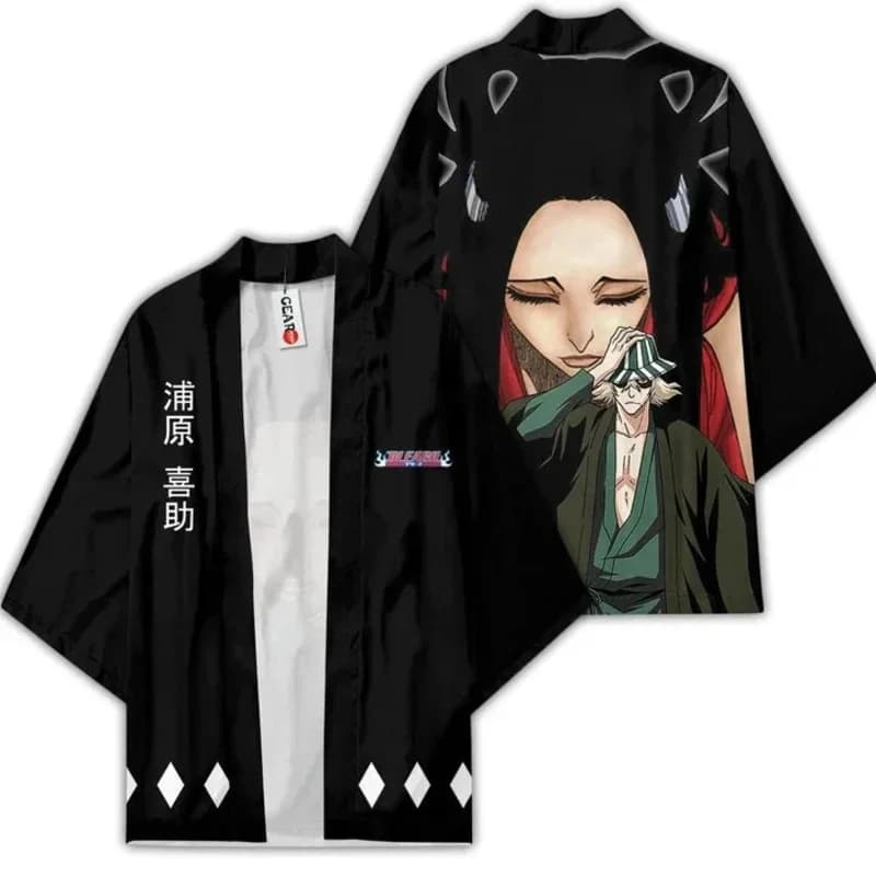 2025 enen Anime Bleach Kimono Kurosaki Ichigo Wafuku Cosplay Haori Cardigan Cloak Yukata Unisex jacket Sportswear Pajama Hallowe