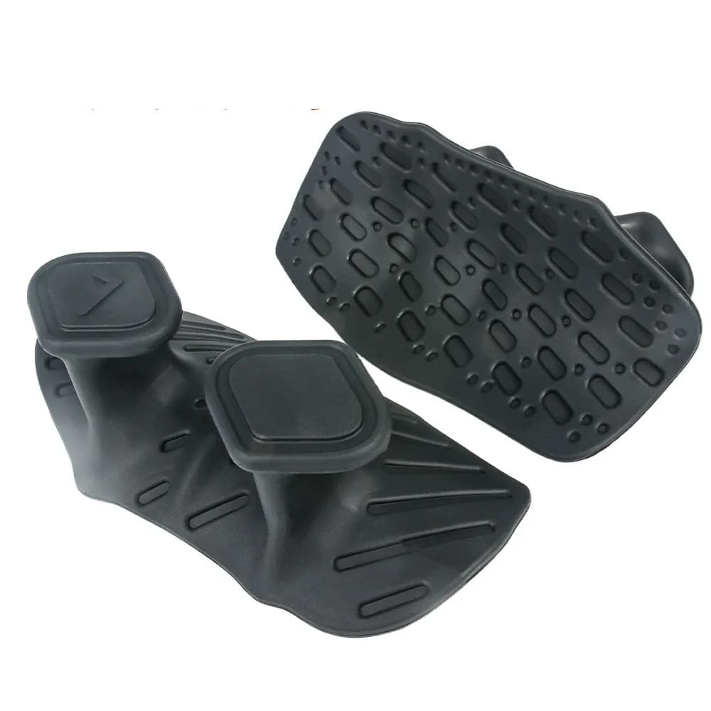 1 Pair Ergonomic Weight Lifting Grips Anti-slip Honeycomb-shaped Workout Gym Gloves Elastic Silicone Silicone Palm Grips