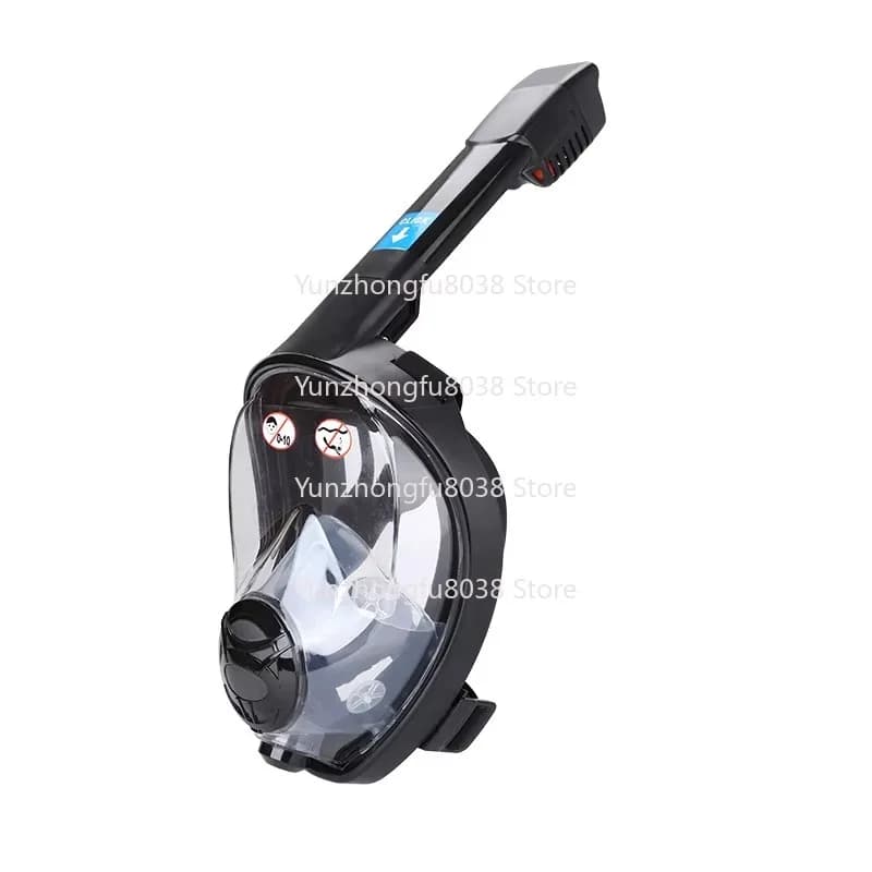 Liquid Silicone 180 visions Dry Top Free Diving Swimming Snorkel, Full Snorkeling Mask, Adult Diving Mask