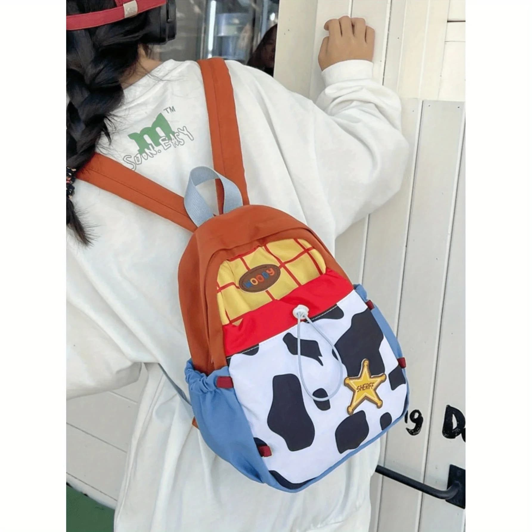 Mesuca Makeup Bag Cosmetic Bag Cartoon Character Print Hoodie Design Travel Organizer Vacation Cosmetic Case