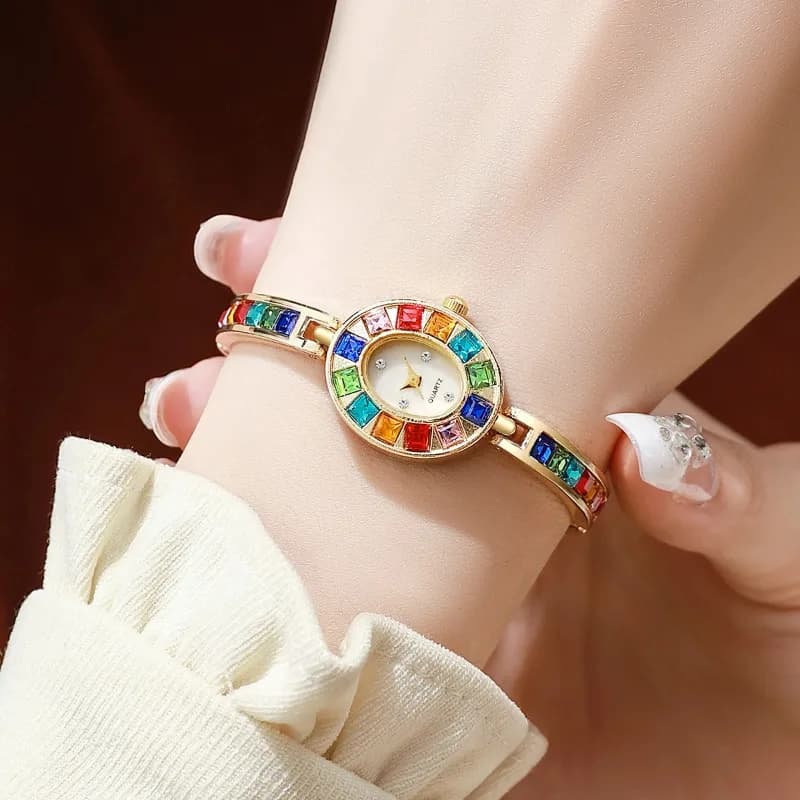 Orologi da Donna di Lusso con Strass, Bracciale alla Moda, Orologio al Quarzo da Donna, Reloj Mujer, Orologio da Ragazza, Regalo