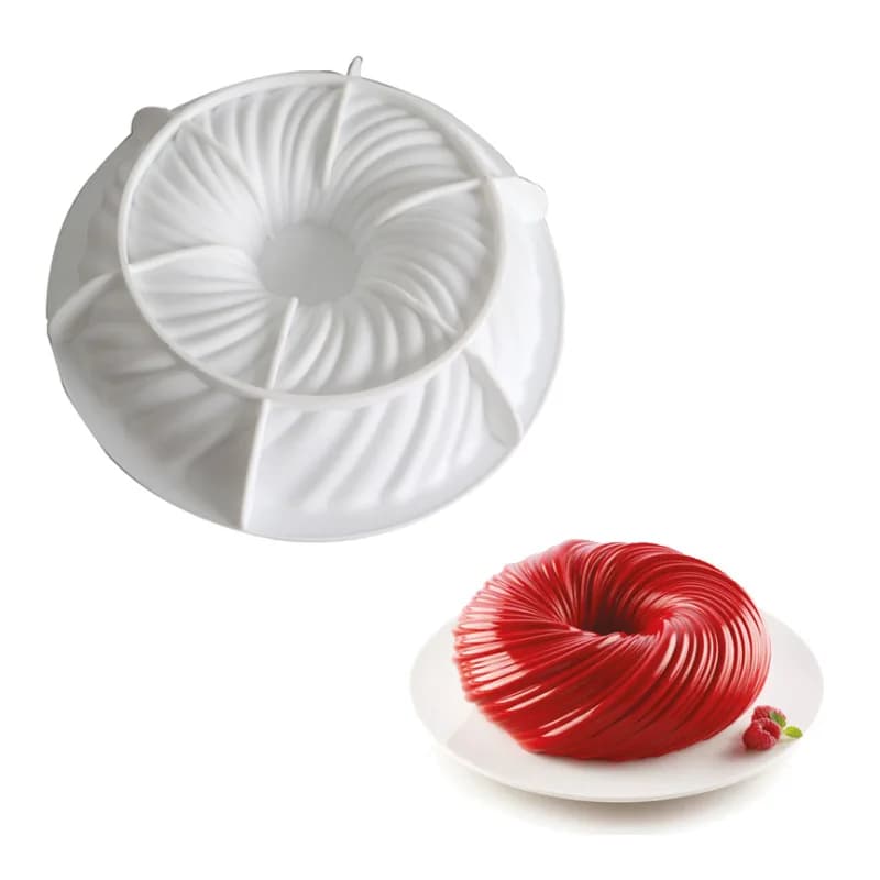Stampo in Silicone a Forma di Ciambella per Dolci, Cioccolato, Mousse, Gelato, Gelatina, Budino, Pasticceria, Dessert, Pane, Utensili per Decorazione
