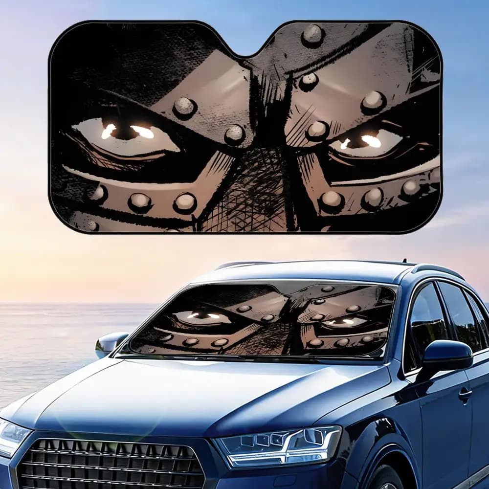Parasole per Auto Singer M-MF Doom, Riutilizzabile in Alluminio, Protezione UV, Isolamento Termico, Copertura per Parabrezza