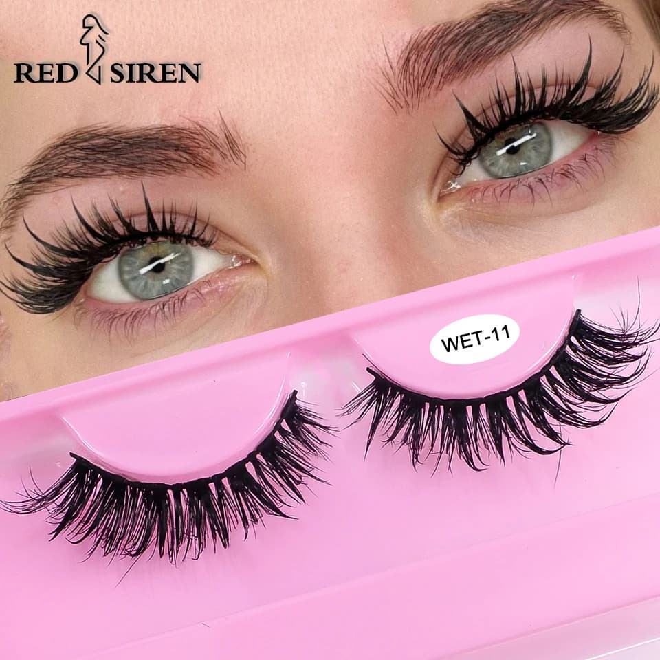 Wet Lash Spikes nuovo Volume Fluffy Full Strip Lashes accessori per il trucco Faux Mink Eye Lashes Vendor C/D Curl ciglia finte