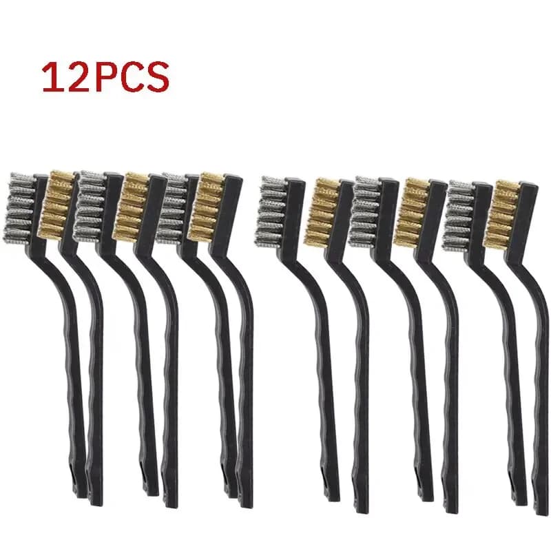 6 Or12 pcs Industrial Brush Mini Wire Brush Steel Copper Wire Brush Stainless Steel Brush