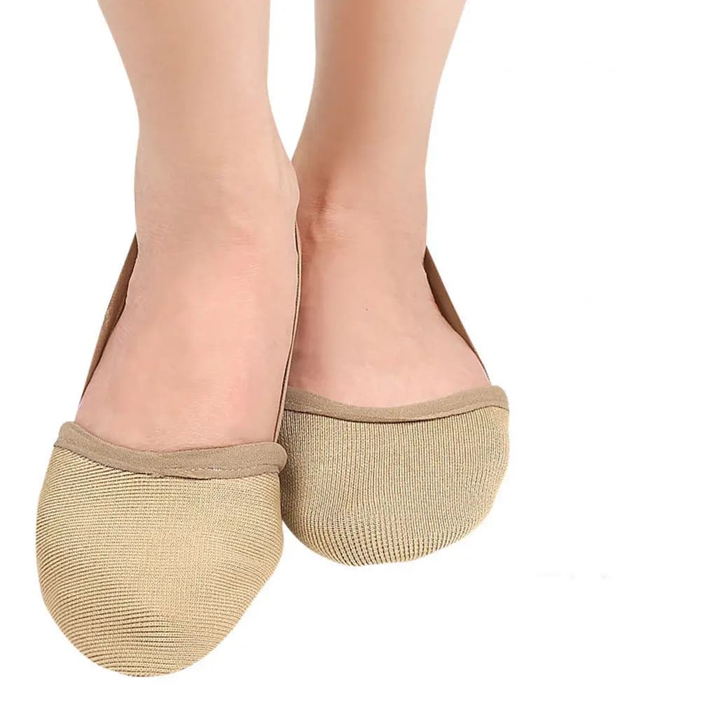1Pair Yoga Dance Toe Covers Invisible Forefoot Metatarsal Pads Sleeves Foot Cushion Socks for Ballet Running Pain Relief Shoe
