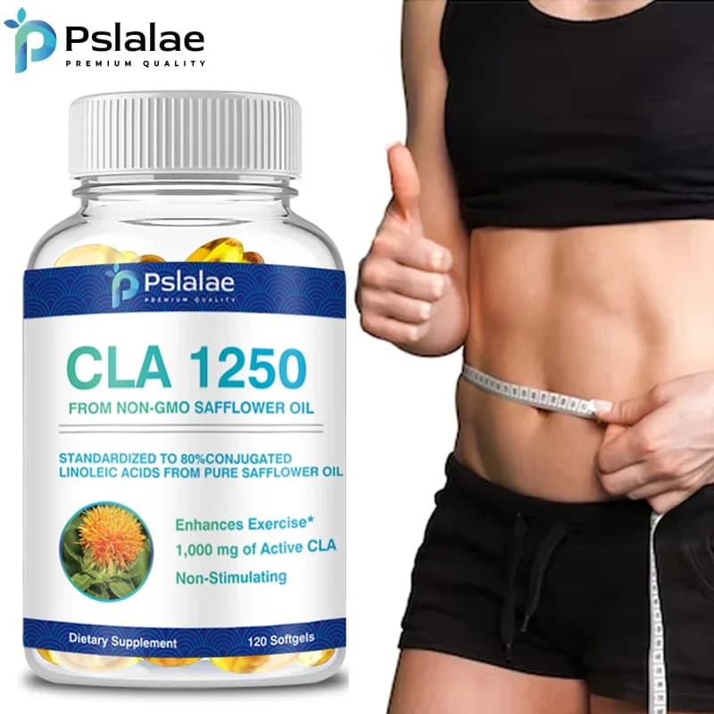 CLA Capsules (Conjugated Linoleic Acid) - Supports healthy weight management, increase lean muscle mass, fat burning, metabolism