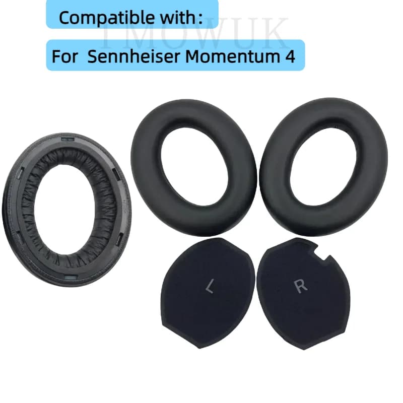 Bearings compatible with Sennheiser Momentum 4 Wireless Headphones Leather Earrings with buckle
