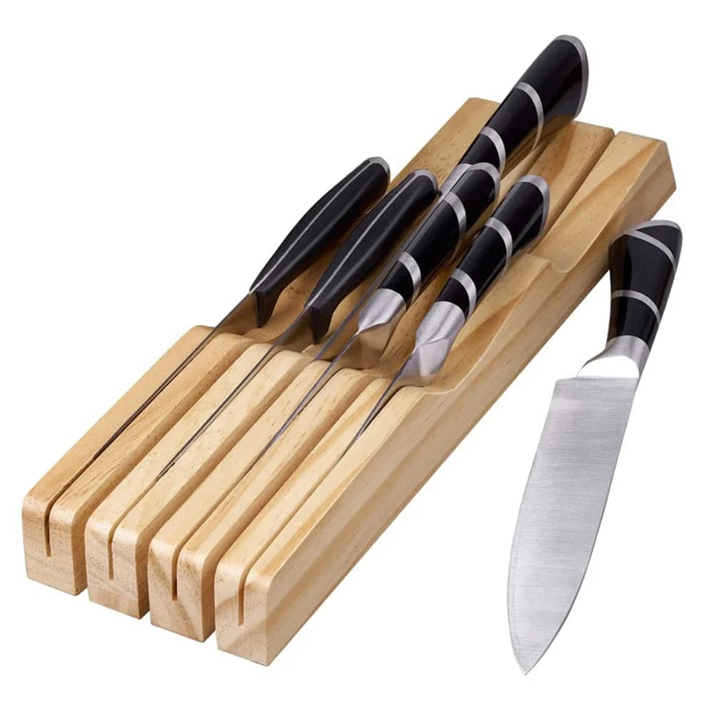Organizer for Western Style Knives - Wood Knives - Kitchen Cutters Container - Tray for Drawers