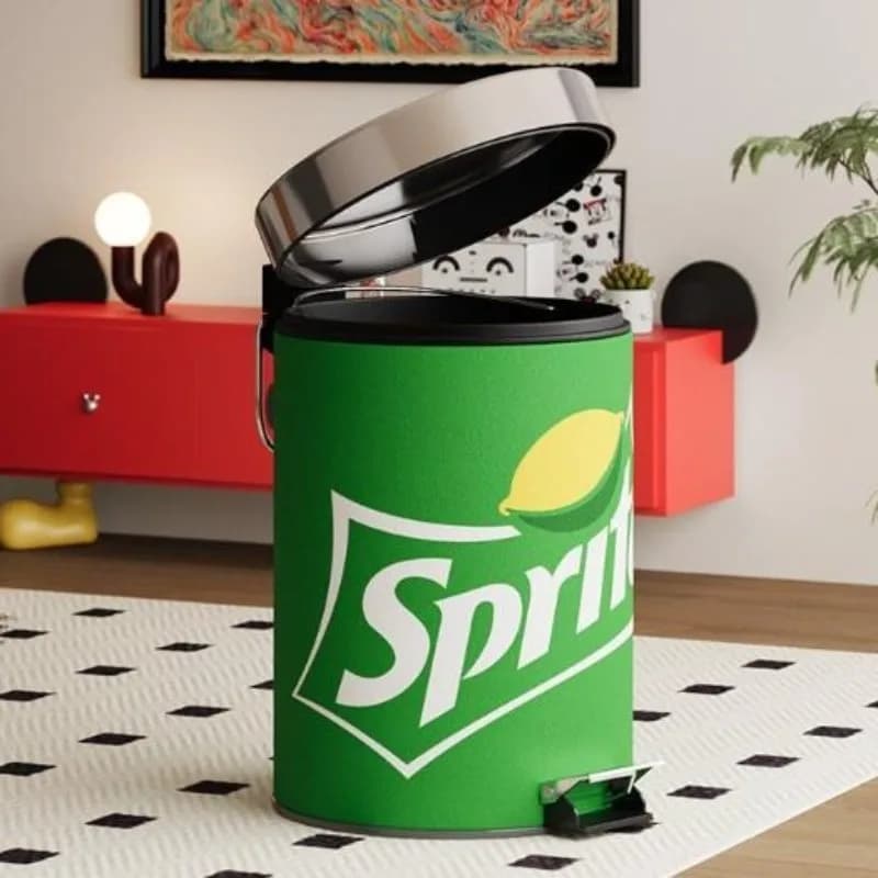 Leather Trash Can Creative Beverage Cans Trash Bin Large Capacity Cheap Living Room WasteBasket Protable Household Cleaning Tool