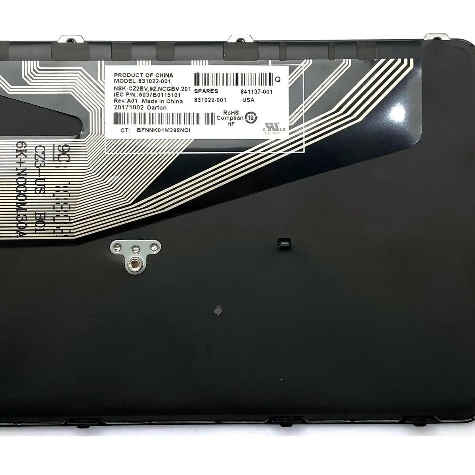 Tastiera per Laptop Professionale ad Alte Prestazioni, Standard USA, con Retroilluminazione, Ricambio per HP Probook 470 G3 455 G3 450 G3, Nera