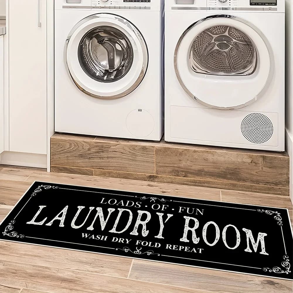 Tappeto per lavanderia Runner Tappetini per lavanderia antiscivolo Runner per guardaroba Tappetino per cucina in fattoria Bagno Lavanderia Accessori per decorazioni