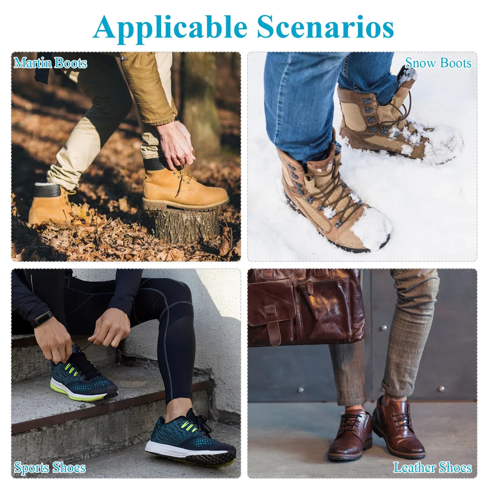 2 Paia di Copriscarpe Premium in Gomma Antiscivolo con Superficie Ruvida per Trazione su Ghiaccio e Neve, Adatti per Taglie 35-43, Sneakers, Stivali, Escursionismo