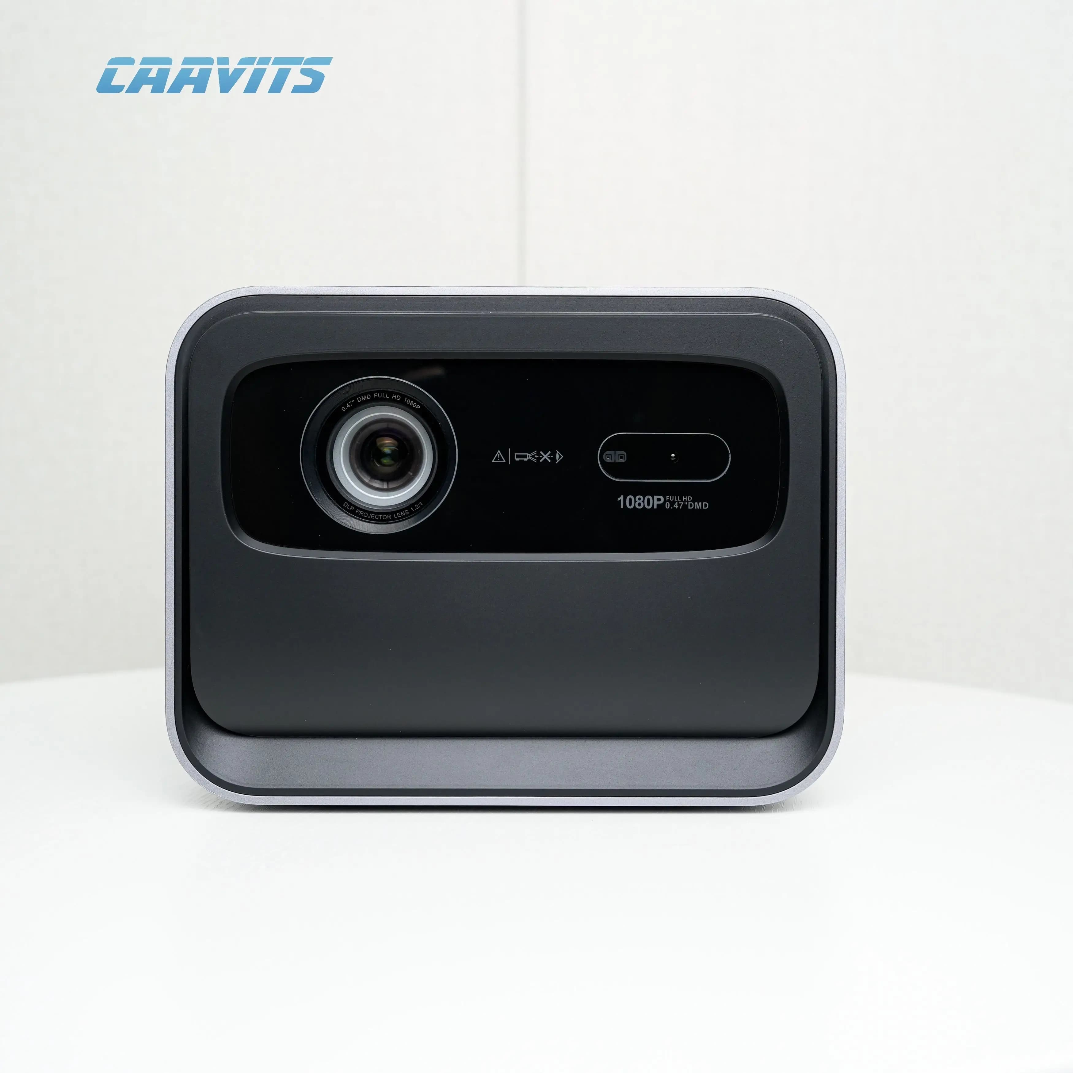 CAAVITS YHX6 DLP Google TV Proiettore intelligente 3D 1600 lumen 1920X1080P Schermo da 200 pollici Home Theater Proyector portatile
