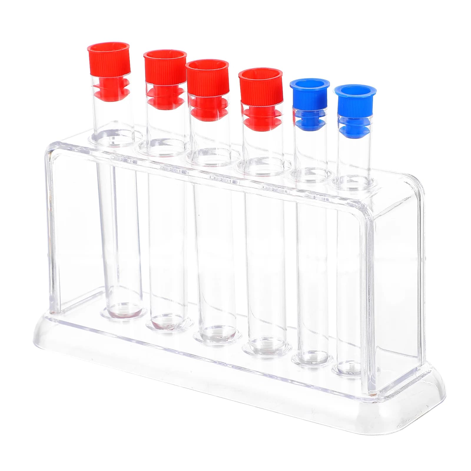1 Set Test Tube And Test Tube Rack Tubes Scientific Chemical Laboratory Stand Kit Plastic Racks Small Holder Round Acrylic