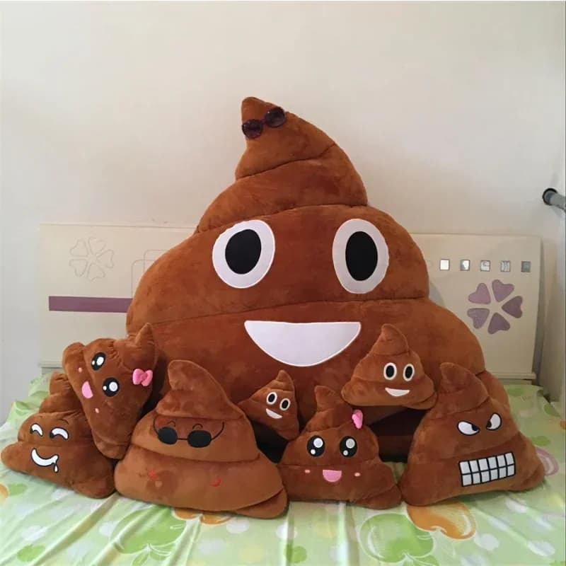 Animale domestico creativo Super cacca farcito peluche divertente simpatico viso espressione cacca bambola per bambini compleanno regali di Natale giocattolo