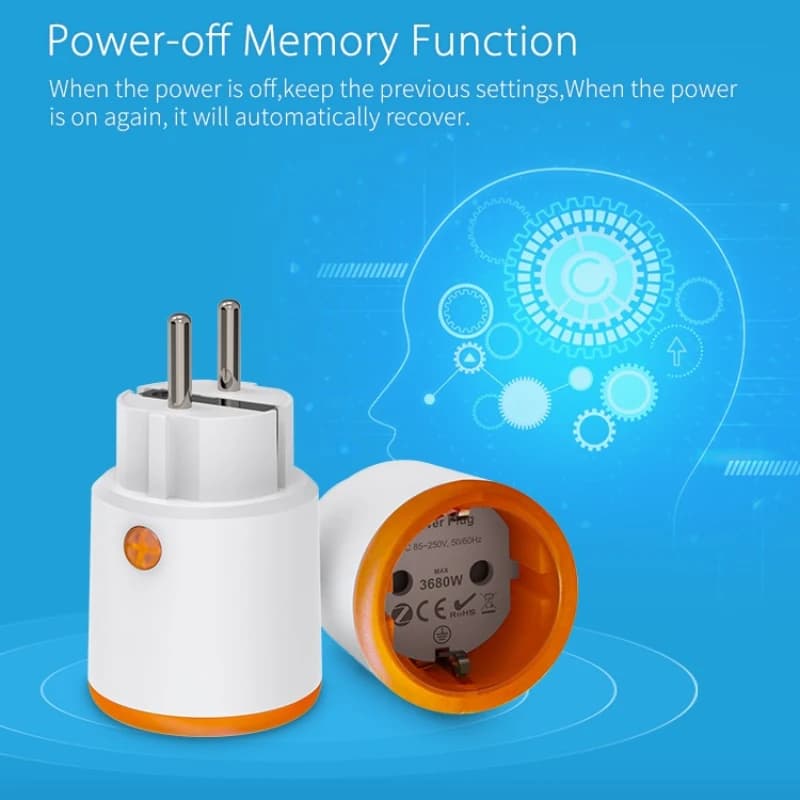 Tuya Smart Plug with Power Monitoring Zigbee 3.0 Smart Plug Socket Outlet App Control Work with Alexa Google Assistant