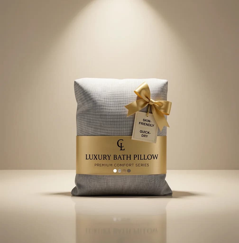 Luxury Bath Pillow for Tub - Thick and Comfortable Bathtub Pillow Support for Head and Neck and Back - Washable Quick-Drying Bat