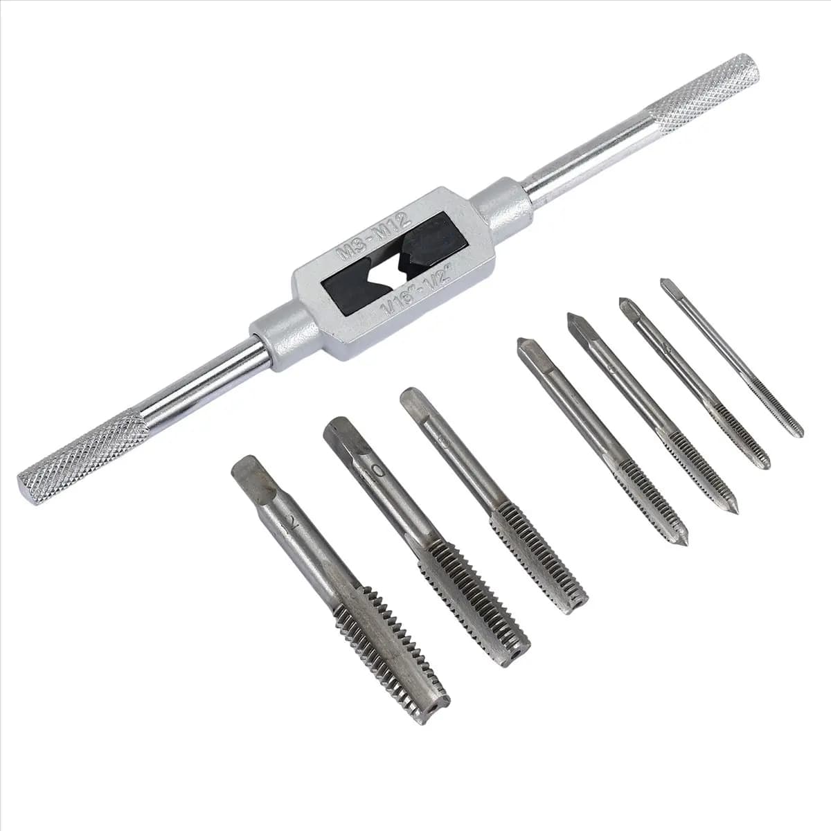 A57X NEW Tap Tool Set Thread Metric Machine Hand Screw Thread Plug Taps Set