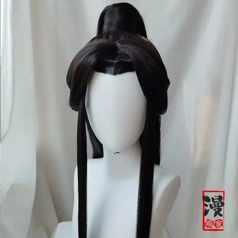 ♥ 2026 New Antiquities Xie Lian Tai Zi Yue Shen Customized Cosplay Brown Wig Tian Guan Ci Fu Heaven Official’s Bless ★ Look at m