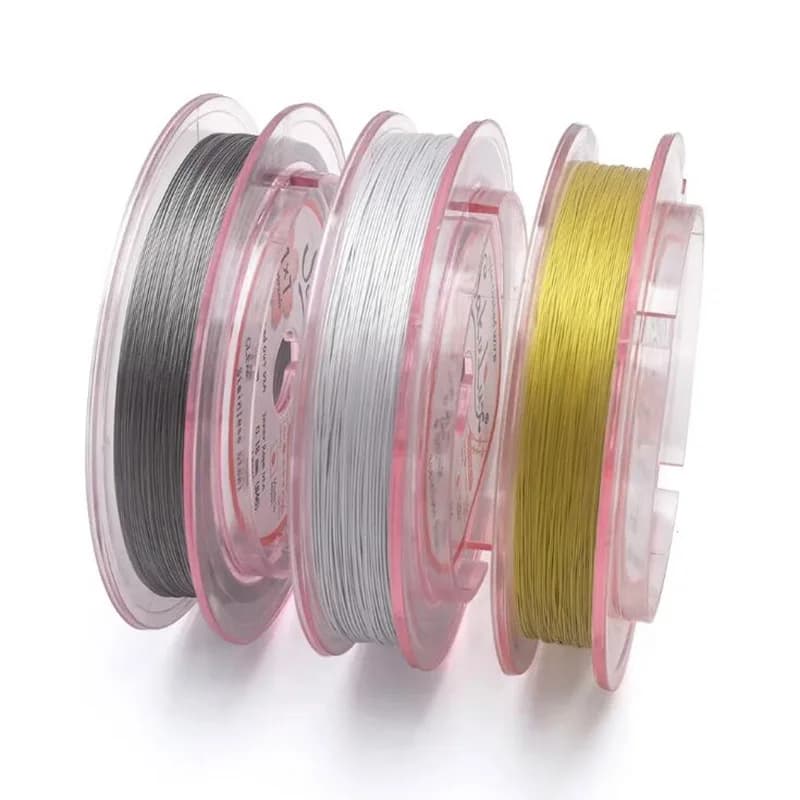 5 M/Round 7 Strands 7 Strands Stainless Steel Wire Nylon Coating Bracelet Beads Craftwork 0.3/0.4mm